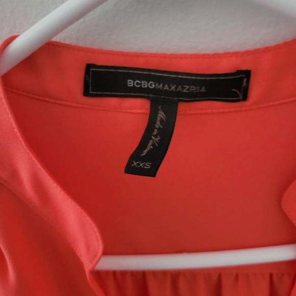 BCGB Maxazria Coral Colour Top Size XXSmall - Picture 2 of 4